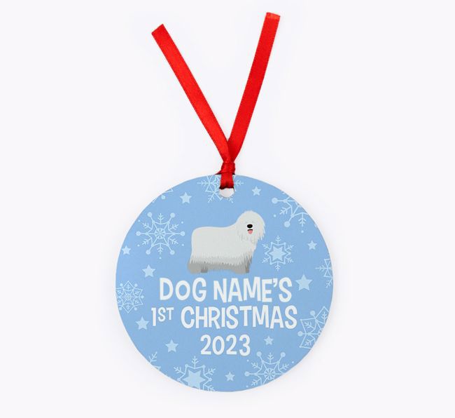 First Christmas 2023: Personalised {breedFullName} Christmas Decoration